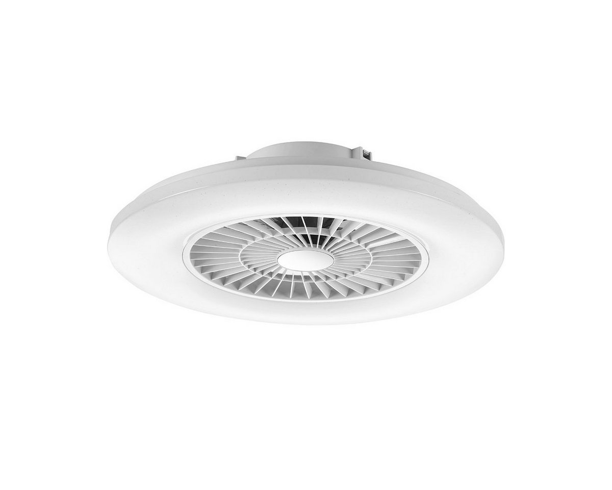 MeLiTec LED Deckenleuchte DV01 Ventilator Smart Home mit Fernbedienung und Sternenhimmeleffekt, warmweiß bis kaltweiß, mit eingebautem Ventilator von MeLiTec