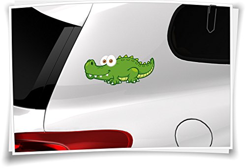 Medianlux Autoaufkleber Sticker Kinder Aufkleber Tierchen Baby Junge Mädchen Krokodil von Medianlux