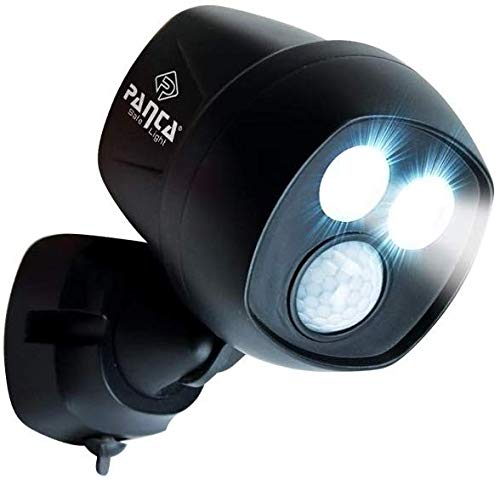 Panta Safe Light – LED Strahler für innen und außen – Außenleuchte mit Bewegungsmelder und Tageslichtsensor – wetterfeste LED Außenbeleuchtung 1 Stück Schwarz von Mediashop