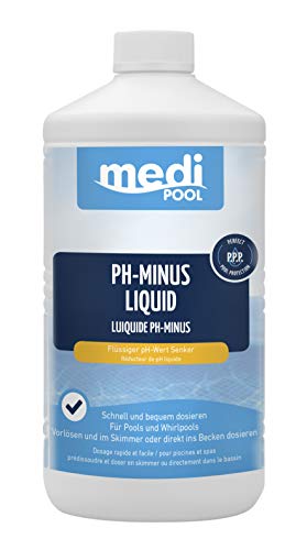 pH-Minus Liquid (flüssig) 1 l von mediPOOL - pH-Wert Senker von mediPOOL