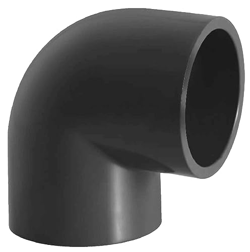 MegaHaustechnik Winkel 90 Grad - Klebefitting für PVC Rohr-Außendurchmesser 63mm von MegaHaustechnik