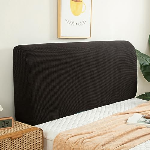 Bett Kopfteil Bezug Kopfteil Abdeckung Kopfteil Überzug Bett Kopfteilbezug Kopfteil Schutz für Einzelne Doppel Kingsize Betten Schwarz 220cm von Meigeh