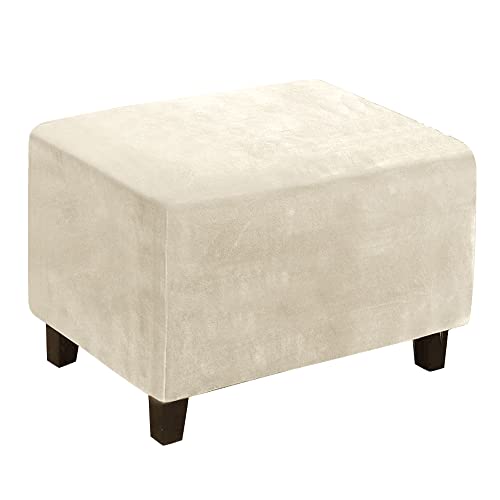 Hocker bezug rechteckig hockerbezüge bezug für hocker quadratisch ottomane hocker bezug Ottomane Schonbezug Beige von Meigeh