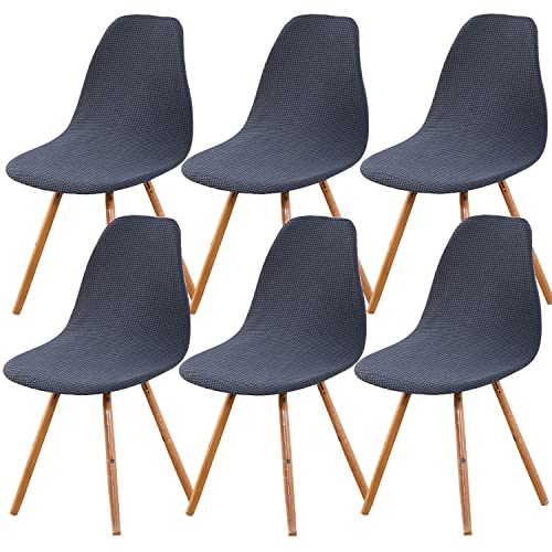 Stuhlhussen Skandinavische Stuhlbezug Esszimmer Stuhlhussen Skandinavische Schonbezüge Scandinavian 6er Set Dunkelgrau von Meigeh