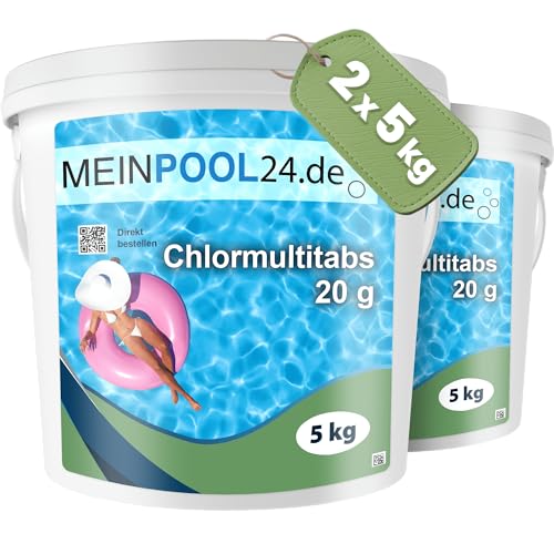 2x5 kg Chlor Multitabs 5 in 1-20g Tabs Multi Chlortabletten von Meinpool24.de