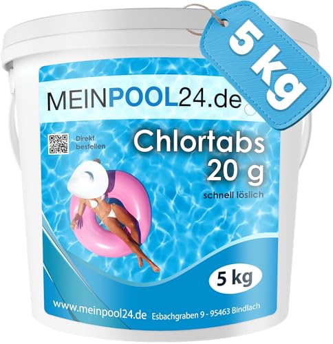 5 kg Chlortabs 20 g für den Swimmingpool Marke Meinpool24.de von Meinpool24.de