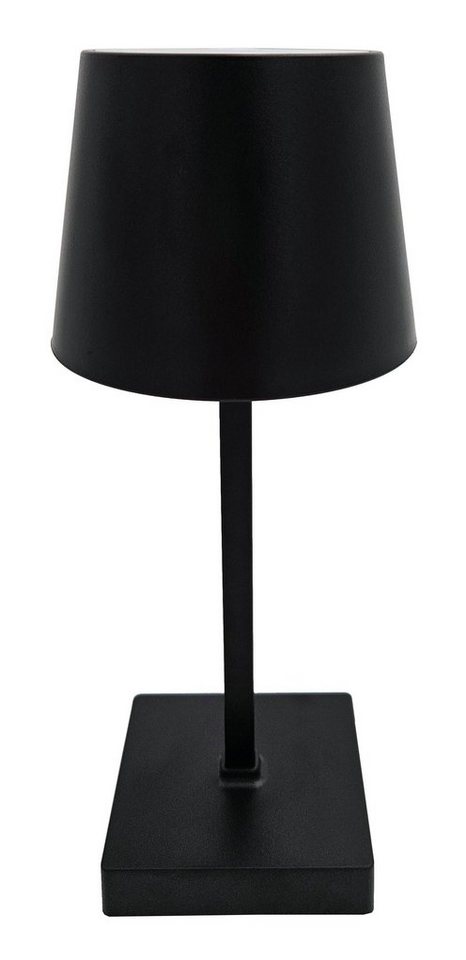 Meinposten LED Tischleuchte Tischleuchte Touch dimmbar LED Lampe schwarz kabellos Höhe 26 cm, LED fest integriert, warmweiß von Meinposten