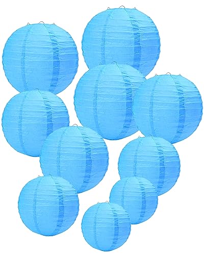 Meisax Papier Laternen (20cm, Blau) von Meisax