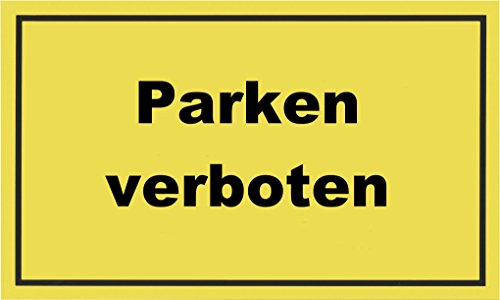 Metafranc Hinweisschild "Parken verboten" - 300 x 200 mm / Beschilderung / Infoschild / Verbotsschild / Halteverbot / Parkverbot / Grundstückskennzeichnung / Gewerbekennzeichnung / 500400 von Metafranc