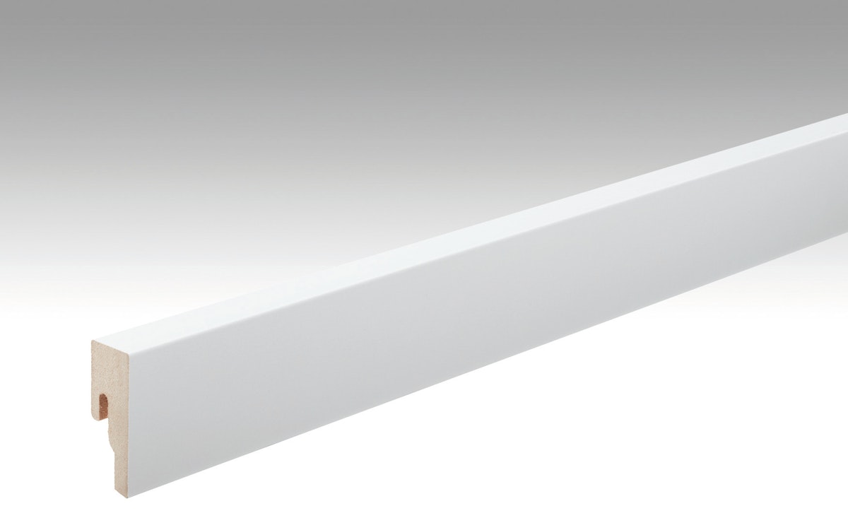 MeisterWerke MEISTER Fussleiste Profil 8 PK  Weiß streichfähig DF 2222 - 2380 mm von Meisterwerke