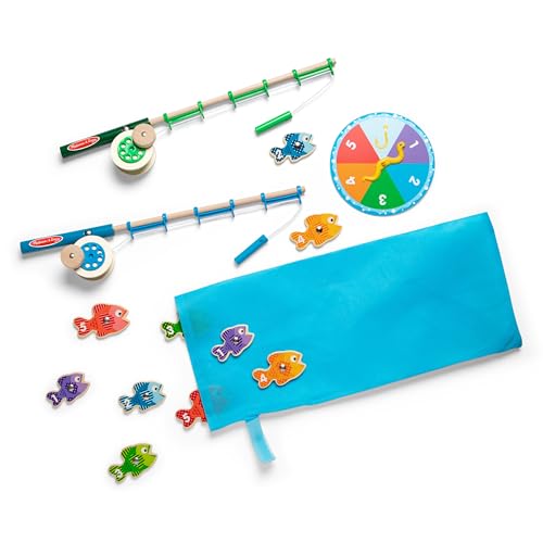 Melissa & Doug Hölzernes Fischefang - Und Zahlenspiel | Lernspielzeug | Zählen Spiel für Kinder | 3+ | Geschenk für Jungen oder Mädchen von Melissa & Doug