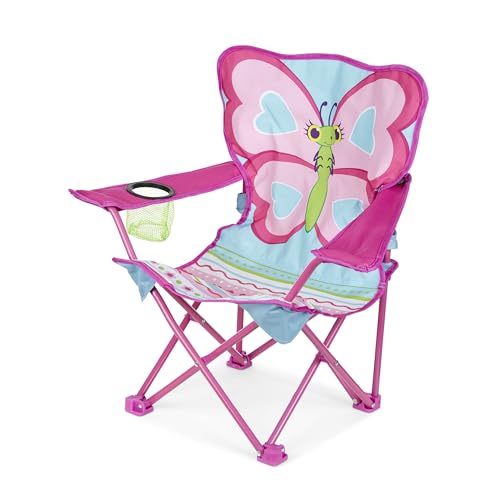 Melissa & Doug Sunny Paych Cutie Pie Butterfly Campingstuhl (FFP) Kindermöbel, Textil, Pink von Melissa & Doug