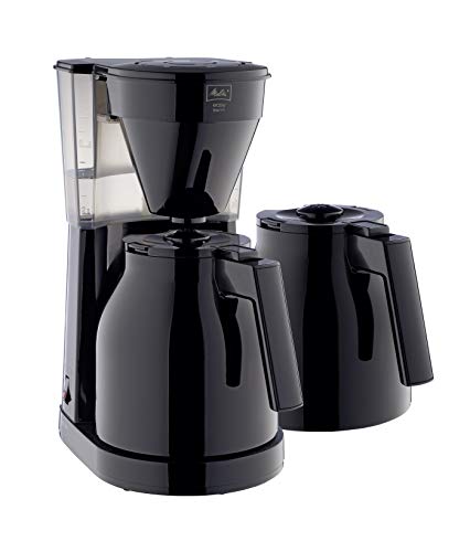 Melitta Easy Therm - Filterkaffeemaschine - mit Thermokanne - 8 Tassen - Schwarz (1023-06) von Melitta