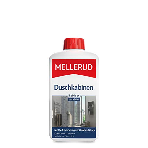 MELLERUD Duschkabinen Reiniger Nachfüller | 1 x 1 l | Wirksames Mittel gegen Kalk- & Seifenreste in der Dusche von Mellerud