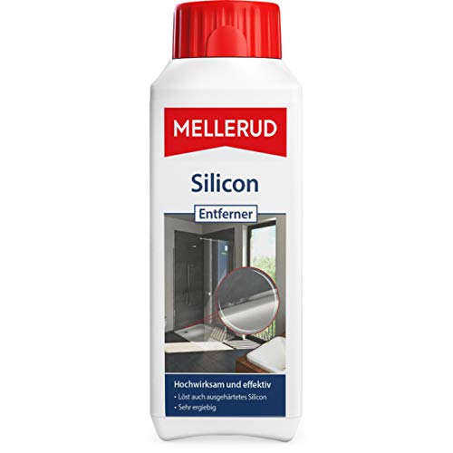 MELLERUD Silicon Entferner | 1 x 0,25 l | Reinigungsmittel zum Entfernen von Siliconfugen auf Allen säurebeständigen Oberflächen von Mellerud