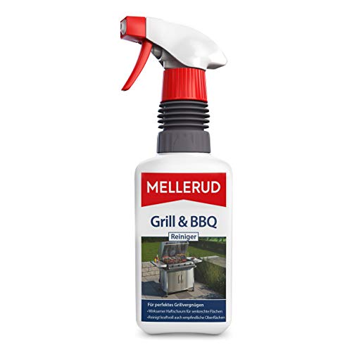 MELLERUD Grill & BBQ Reiniger | 1 x 0,46 l | Ergiebiges Spray zur Reinigung von Eingebranntem, Fett und Verkrustungen von Mellerud