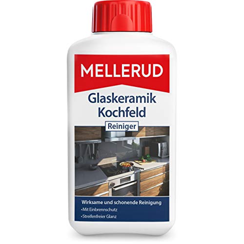 MELLERUD Glaskeramik Kochfeld Reiniger | 1 x 0,5 l | Effizientes Mittel zur Reinigung von Eingebranntem und Verschmutzungen von Mellerud