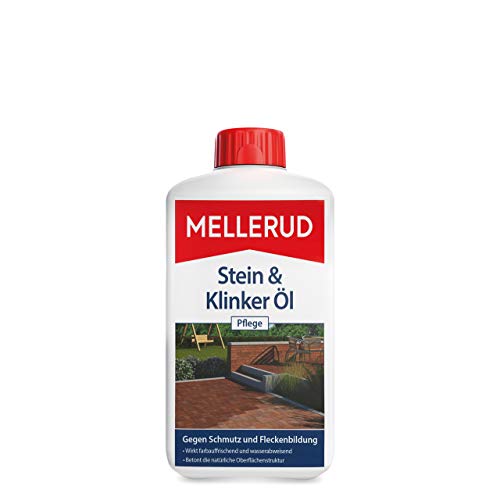MELLERUD Stein & Klinker Öl Pflege | 1 x 1 l | Wasserabweisender Schutz vor Schmutz und Fleckenbildung im Innen- und Außenbereich von Mellerud