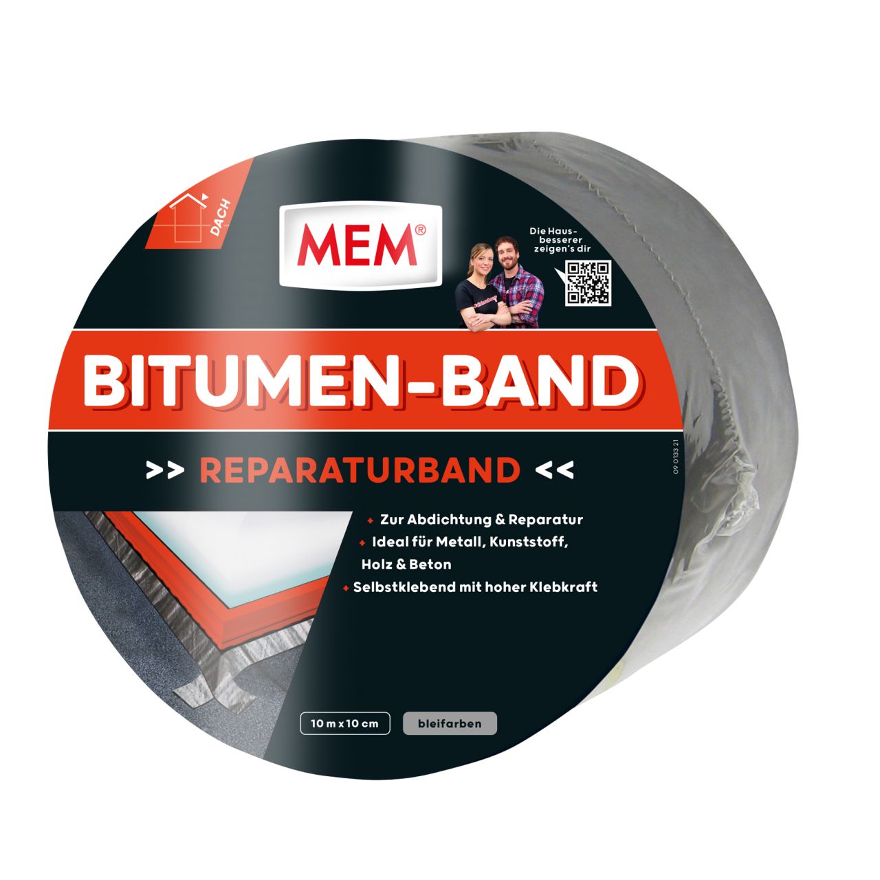 MEM Bitumen-Band 10 m x 10 cm blei von Mem