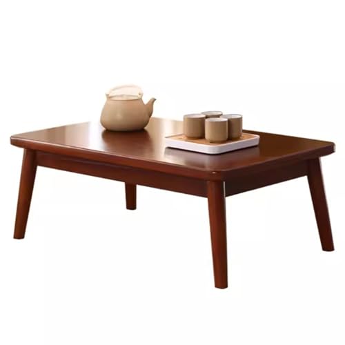 Couchtisch Aus Holz Kleiner Couchtisch Für Wohnzimmer Tragbarer Tisch Niedriger Bodentisch Niedriger Esstisch Laptoptisch (Color : A, S : 60x40x30cm) von Meng Wei shop