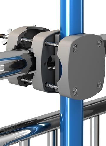 Menz Sonnenschirmhalter Balkongeländer SunnyBoy, Kompakter Sonnenschirmhalter für Balkongeländer - Praktischer Ersatz für Sonnenschirmständer, funktionale Halterung, Grau von Menz