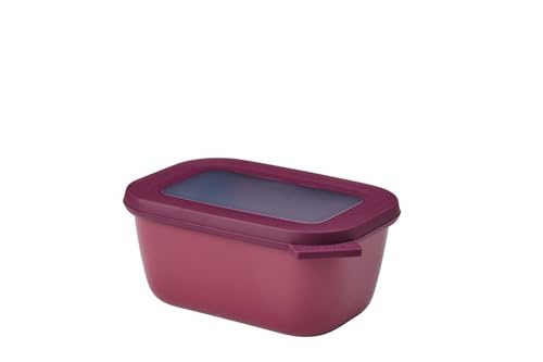 Mepal - Multi Bowl Cirqula Rectangular - Vorratsdose mit Deckel - Geeignet als Luftdichte Aufbewahrungsbox für den Kühlschrank, Mikrowellengeschirr & als Frischhaltedosen - 750 ml - Nordic Berry von Mepal