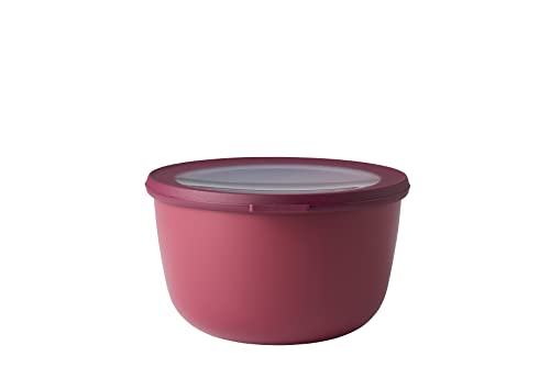 Mepal - Multi Bowl Cirqula Round - Vorratsdose mit Deckel - Geeignet als Luftdichte Aufbewahrungsbox für den Kühlschrank, Mikrowellengeschirr & als Frischhaltedosen - 2000 ml - Nordic Berry von Mepal