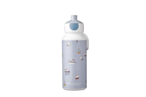 Mepal Trinkflasche Pop-up 400 ml Campus Little Dutch, Spülmaschinenfeste Kinderflasche aus Kunststoff, Sailors Bay, 107410065244 von Mepal