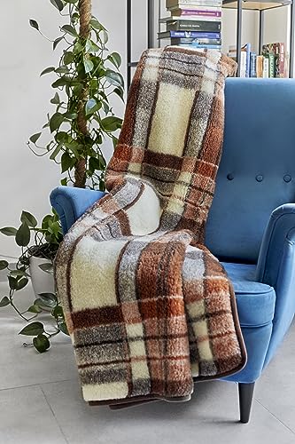 Merino Wool, Luxus-Decke, reine Merinowolle, 160 cm x 200 cm von Merino Wool