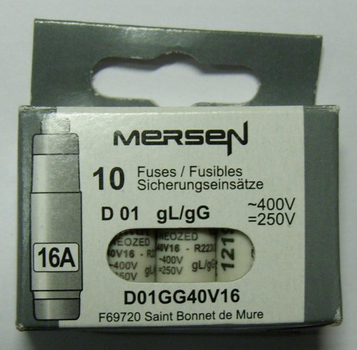 Neozed Sicherung 16A D01 E14 von Mersen