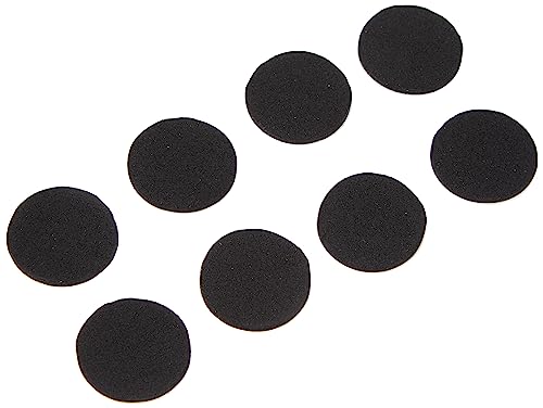 Metafranc Anti-Rutsch-Pads Ø 28 mm - selbstklebend - schwarz - 9 Stück - Stoßdämpfend - Rutschhemmend für Möbel & Gegenstände / EVA-Pads im Set / Gummi-Pads / Anti-Rutsch-Puffer / 646046 von Metafranc