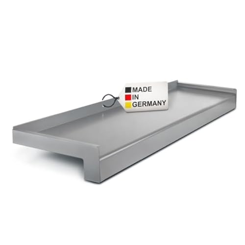 TJ Fensterbank Außen Aluminium Silber E6/EV1 165 mm x 900 mm/robuste Fensterbank Außen Aluminium in Silber/einfach montierbare Alu Fensterbank Außen/Fensterbrett Außen Made in Germany von Metall- & Kunststoffhandel Thomas Jäkel