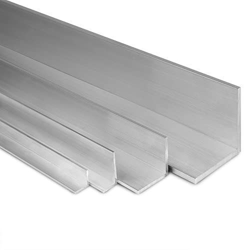 TJ Winkelprofil Aluminium 60x60x5mm - 2m Länge/langlebiges Alu Winkelprofil/Winkelleiste für Innen- & Außen/korrosionsbeständiger Aluwinkel/Alu Winkel vielseitig einsetzbar von Metall- & Kunststoffhandel Thomas Jäkel