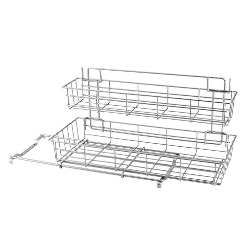 Metaltex ORGANIZADOR DESLIZANTE para PRODUCTOS DE LIMPIEZA 'LIMPIO' 20x50x28cm, Edelstahloptik von Metaltex