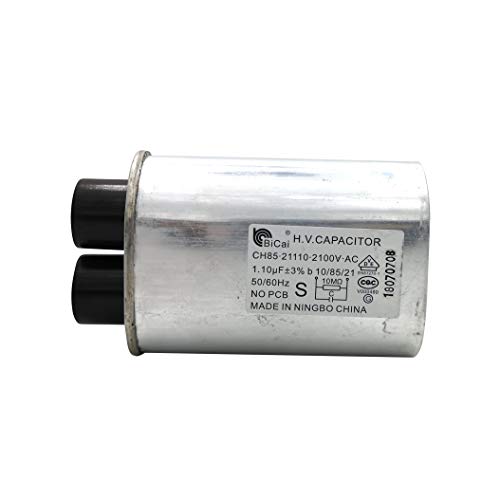 Meter Star CQC & VDE Universal Hochvolt-Kondensator für Mikrowelle 1,10uf CH85 21110 2100V AC H.V. Kondensator 10/85/21 50/60Hz ohne PCB, VDE EN61270-1 von METER STAR