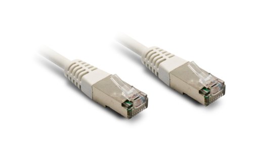 Metronic Ethernet-Kabel, RJ45, abgeschirmt, gerade, männlich/männlich, 10 m, Weiß von Metronic