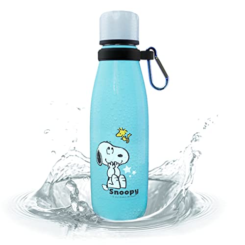 Snoopy Thermosflasche 350 ml - Snoopy Thermosflasche hält Ihr Getränk 24 Stunden lang kalt, ist 100% auslaufsicher und natürlich BPA-frei! von Mevsim Store