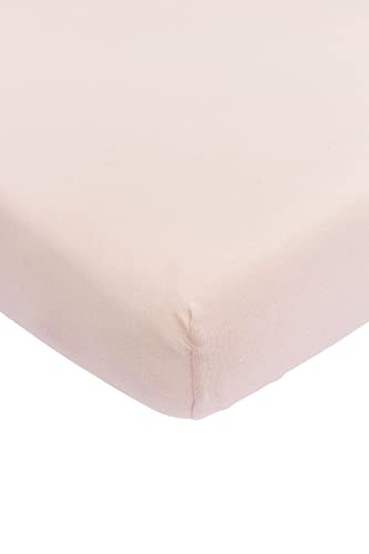 Meyco Baby Spannbettlaken Juniorbett - Uni Soft Pink - 70x140/150cm - Einzelpackung von Meyco