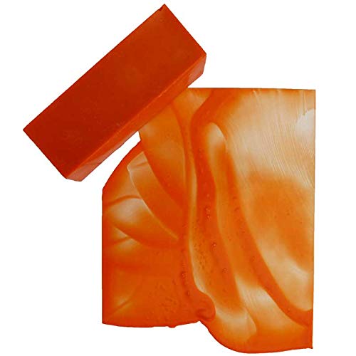 Meyco Encaustic Wachsfarbe, Künstlerwachs, großer Block 75x26x26 mm, 60 ml (Orange) von Meyco