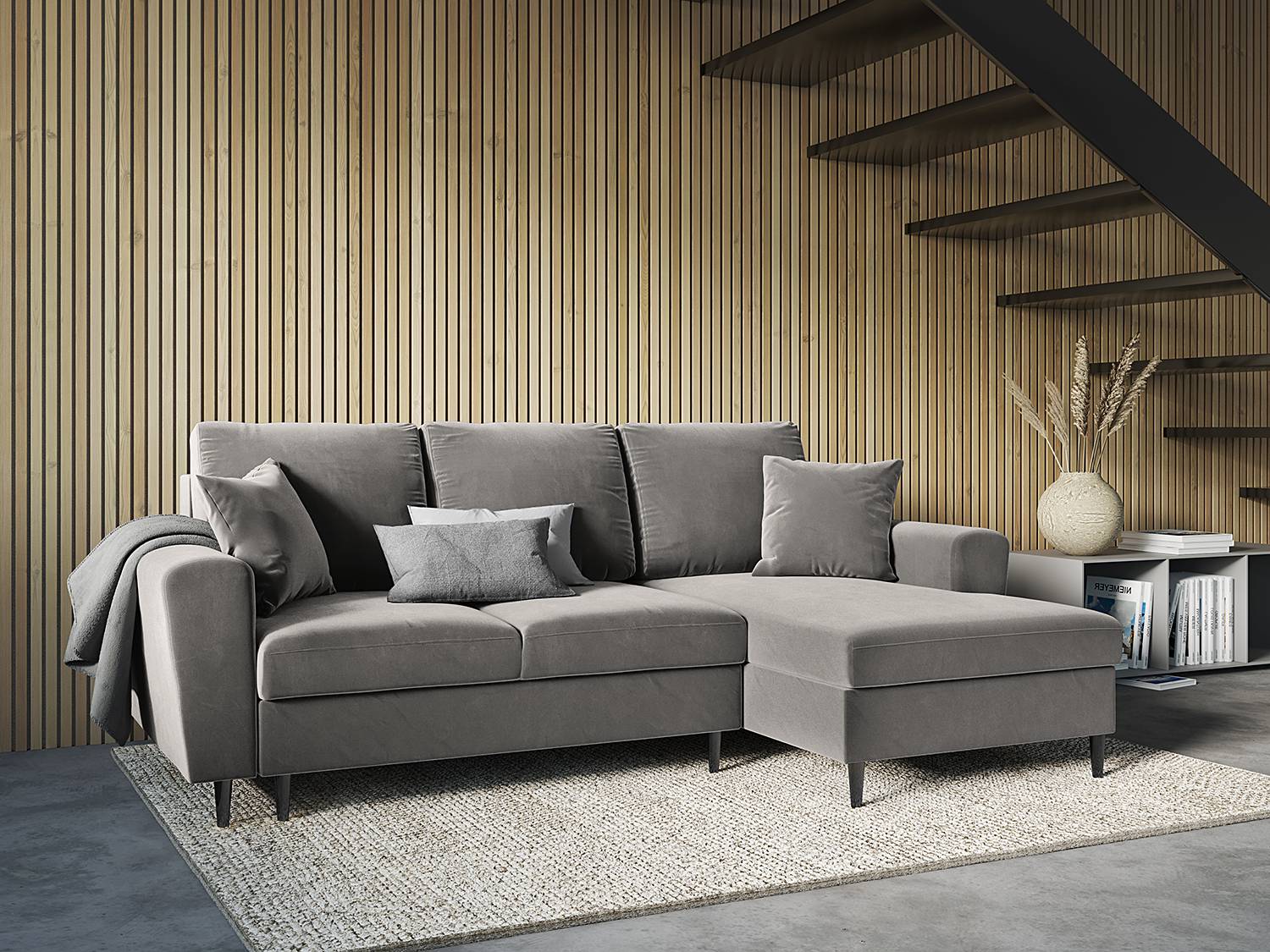 Ecksofa Goronna mit Ottomane von Micadoni Home