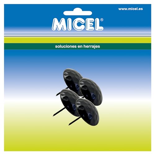 Micel 92452 Nägel für Türen, Schwarz von Micel