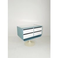 Space Age Mid Century Tulip Show Case Drawers With Glass Front 1970S von MidAgeVintageDE2