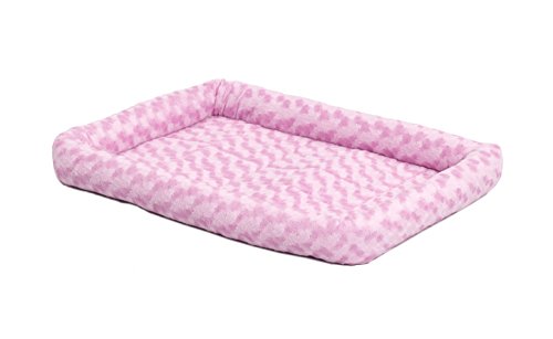 MidWest Homes for Pets Modell 40218-PK Haustierkissen, Hundebett, 46 cm langes Hunde- oder Katzenbett mit bequemer Polsterung, ideal für „Mini“-Hunderassen, rosa von MidWest Homes for Pets