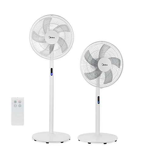 MIDEA FS40-18BR Stand Fan 3 in 1 Ventilator 8 Geschwindigkeiten, Timer-Pala 40 cm, Kunststoff von Midea