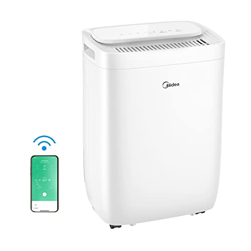 Midea Luftentfeuchter 10L/24H,Luftentfeuchter Haus Schimmel, WLAN-Steuerung, HEPA-Filter, FRESH DRY 10 von Midea