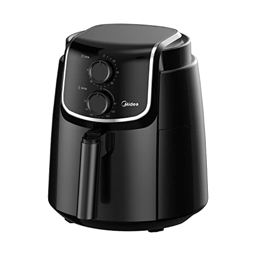 Midea MF-TN35D2 Luftfritteuse 3,5 Liter, Fritteuse ohne Öl, max. Temperatur 200 ℃, 60 Minuten Timer, Multifunktionen, Schwarz von Midea