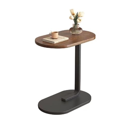 Moderner Beistelltisch C-Form, C-förmiger Beistelltisch aus Holz für Wohnzimmer, C-förmiger Tisch Kann als Couchtisch, Beistelltisch oder Minitisch verwendet Werden (Größe: 58 x 32 x 5 cm) von Midmoon