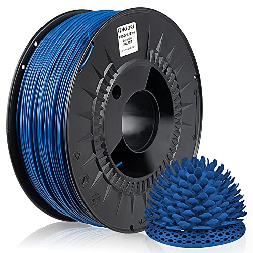 Midori® PETG Filament | 2 Stück, 1,75mm 3D-Drucker-Filament 1kg Spule in Signalblau | Verwicklungsfreies Filament für 3D-Drucker & Stift von Midori
