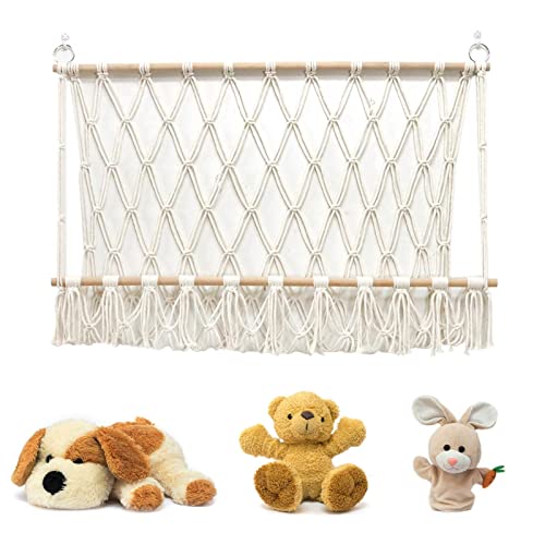 Stofftier Netz,Speichernetz Netz Eckspielzeug Hängematte Aufbewahrungs,Kuscheltiernetz Ordentlich Aufbewahrung Netze,Hängender Toy Organizer Bag,Hängematten Stofftier Organizer von Mihauuke