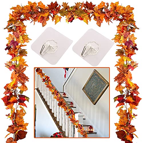 Mikqky Künstliche Ahornblätter für Den Herbst, Thanksgiving Kranz Gartendekoration Hochzeit Weihnachtsfeier Heimtextilien von Mikqky